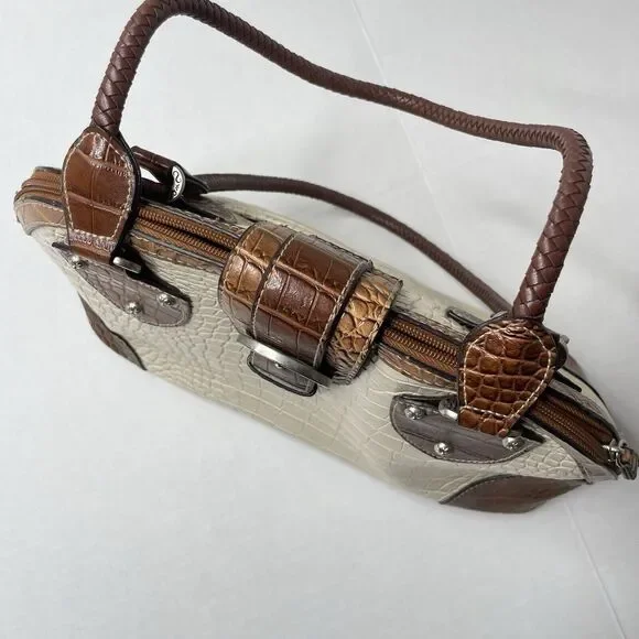 Vintage Western Purse Cream and Brown - Picture 5 of 11